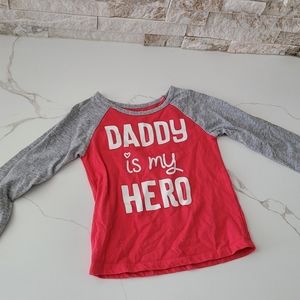 Child's long sleeve shirt with writing 4t